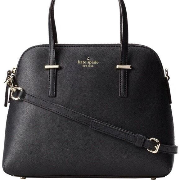 kate spade Handbags - Kate Spade Cedar Street Maise Satchel Bag Black Saffiano Leather Crossbody Purse